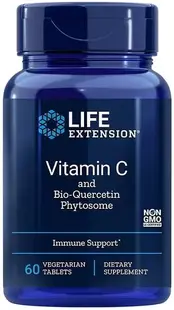 Vitamin C and Bio-Quercetine Phytosome, 60 vege tablete, Life Extension