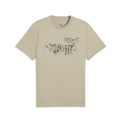 Tricou fitness bărbați logo grafică Camo, galben deschis PUMA