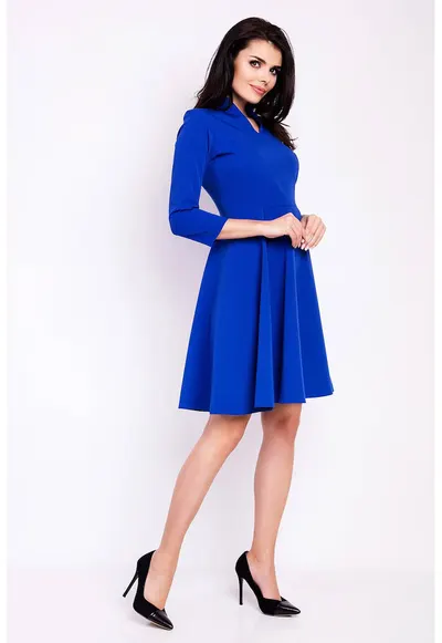 Rochie dama Poliester - M117 - Albastru