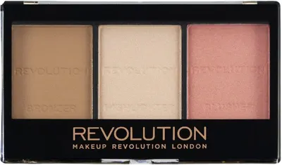 Makeup Revolution Paletă de conturare Ultra Sculpt & Cont C01, 3 culori