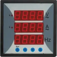 Multimetru digital monofazic 45-65 Hz Monofazic 96x96