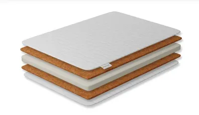 Saltea pentru copii, Cocos Spuma T18 Cocos cu husa detasabila Bumbac 90X40X7 cm