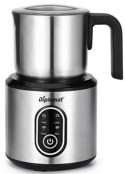 Spumător de lapte Diplomat - DMF-777S, 500W, 350 ml, gri