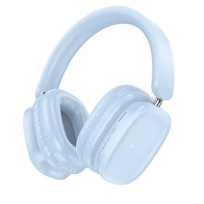 Casti Wireless Over the Ear, Bluetooth, Hoco W51, Bluetooth 5.3, 400 mAh, Albastru Engros