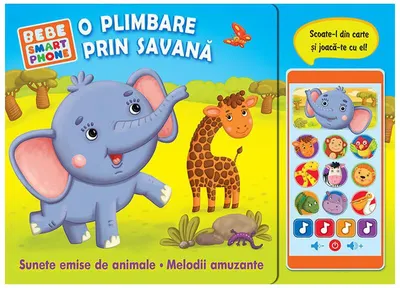 O plimbare prin savană. (carte sonoră) - Board book - ***