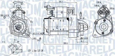 Electromotor (12v, 1,7kw) Potrivit Mercedes C (c204), C T-Model (s204), C (w204), Cls (c218), Cls Shooting Brake (x218), E (a207), E (c207), E T-Model (s212), E (w212) 1.8 2.1d 2.2d 06.06