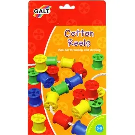 Bobine din plastic pentru activitati de indemanare Cotton Reels