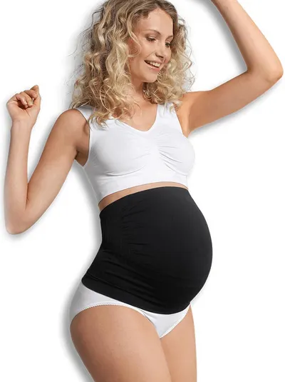 Centura de sustinere fara cusaturi, pentru sarcina Carriwell, marimea L, neagra