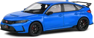 Model de colecție SOLIDO Curse: Mașini - Honda Civic Type R (FL5) (Racing Blue) (2022)