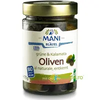 Mix de Masline Verzi Kalamata cu Oregano Ecologic/Bio 175g