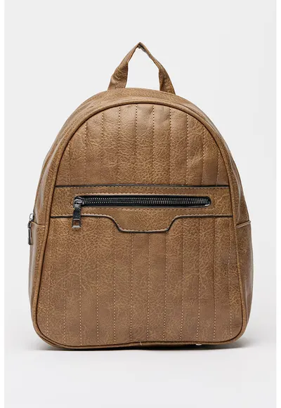 Rucsac cu buzunar frontal - Maro camel