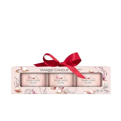 Set 3 lumanari parfumate PINK SANDS