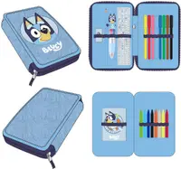 Penar echipat Cerda Bluey - 2 compartimente cu fermoar