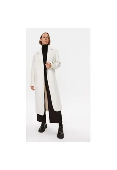 Palton dama - 302975402 - Lana/Poliester reciclat - 34 EU - Bej