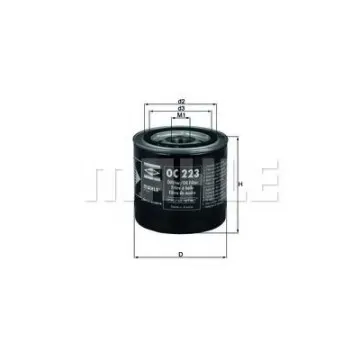 Filtru ulei MAHLE ORIGINAL OC 223