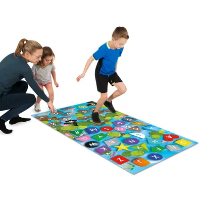 Set covoraș educativ (183 x 91cm) și 108 cartonașe