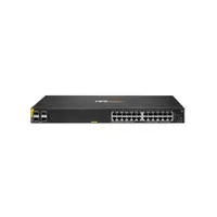 Switch rackabil PoE cu 24 porturi HPE Aruba Networking CX 6100 JL677A, 4 porturi SFP, 128 Gbps, 95.2 Mpps, buget 370 W, L2, 1U, cu management