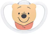 Suzetă din silicon NUK Perfect Match Air - 6-18 luni, Winnie the Pooh, albă