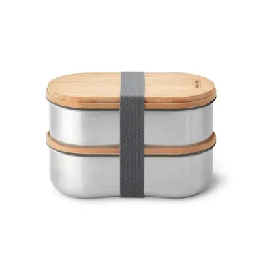 Cutie pentru prânz 2 buc. compartimentată Bento – Black + Blum