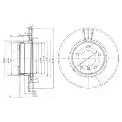 Disc frana DELPHI BG3870
