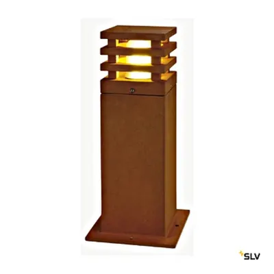 RUSTY 40 LED patrat de exterior 3000K IP55, fier ruginiu