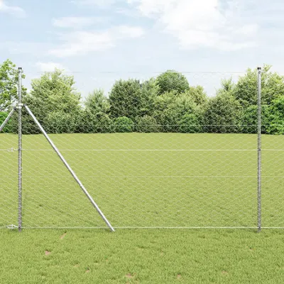 Gossi set de garduri set de 2 otel galvanizat 25 x 1,5 m durabil