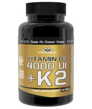 Vitamin D3 4000 UI + K2 100 tab