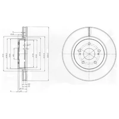 Disc frana DELPHI BG4131