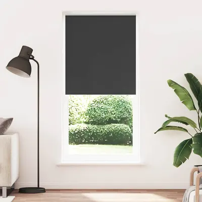 vidaXL Jaluzea opacă 124,4x230 cm, lățime material 120 cm, negru