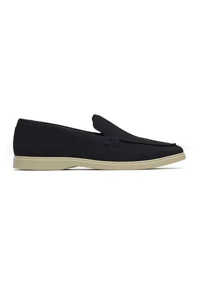 Pantofi loafer de piele intoarsa cu branturi cu amortizare Torford - Albastru ultramarin