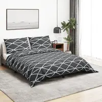 Gossi set cu husa de pilota, gri, 200x200 cm, bumbac