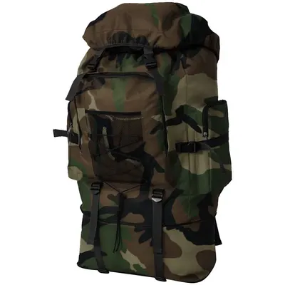 vidaXL Rucsac în stil militar, XXL, 100 L, camuflaj