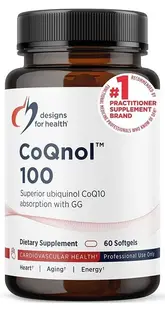 Supliment CoQnol 100, 60 capsule softgel, Designs for Health
