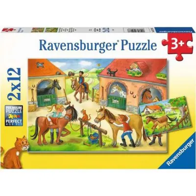 Puzzle Caluti, 2x12 Piese