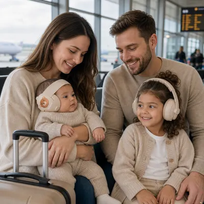 Casti antifonice de protectie 2 in 1 pentru copii Babyono