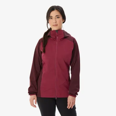 Geacă Softshell Alpinism Vișiniu Damă