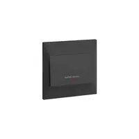 doi poli switch Belanko S - 20A 250V~ 1 module - Intrerupator switch Water Heater + rosu neon + earth connection - anthracite