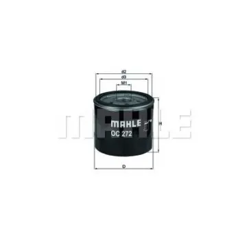 Filtru ulei MAHLE ORIGINAL OC 272