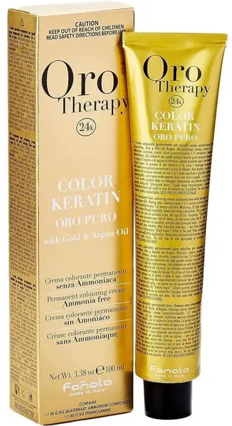 Fanola Oro Therapy Color Keratin Vopsea de păr fără amoniac, Corrector Blue, 100 ml