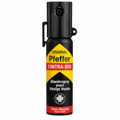 Spray cu piper pentru autoaparare cu sistem de prindere, impotriva cainilor, Dog