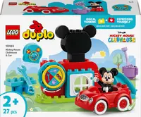 Constructor LEGO Duplo - Clubhouse și mașină Mickey Mouse (10454)