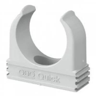 Set 50 bucati clema Quick, gri deschis 32mm Obo 2149022
