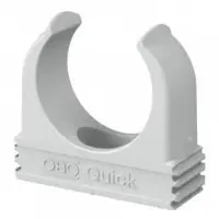 Set 50 bucati clema Quick, gri deschis 32mm Obo 2149022