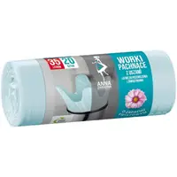 Saci Menajeri Parfumati Anna, Turcoaz, 35 l, 20 Bucati