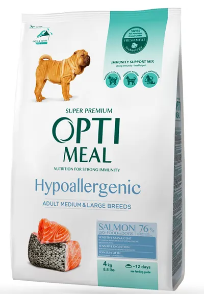 Optimeal Caine Adult Medium/Large Breed Somon 4 kg