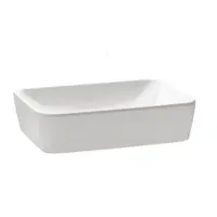 Lavoar pe blat alb 50 cm, dreptunghiular, Gala Emma