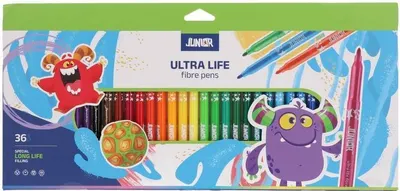 Set carioci Junior - Ultra Color, 36 culori