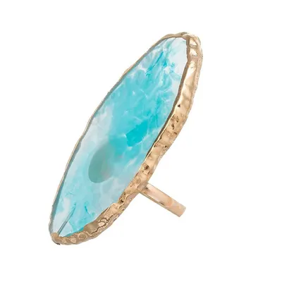 Inel Paleta pictura unghii, Nail Art, Blue