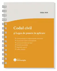 Codul civil și Legea de punere în aplicare. Actualizat la 8 ianuarie 2026 - spiralat - Hardcover - ***