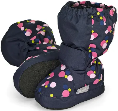 Sterntaler Botine de iarnă impermeabile - cu velcro, mărimea 21-22, 18-24 luni, buline
